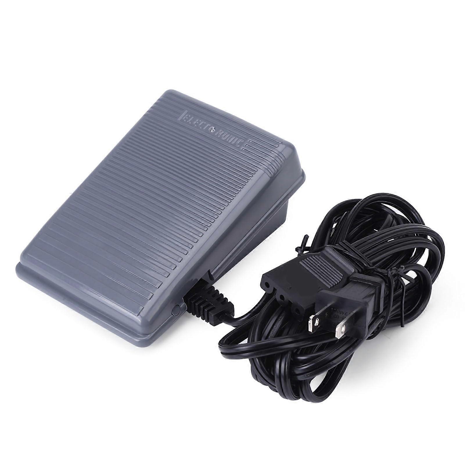 1pc Foot Controller Pedal Sewing Machine Parts, Foot Pedal Power Cord Replacement, Variable Speed Foot Operated Control Pedal(US)