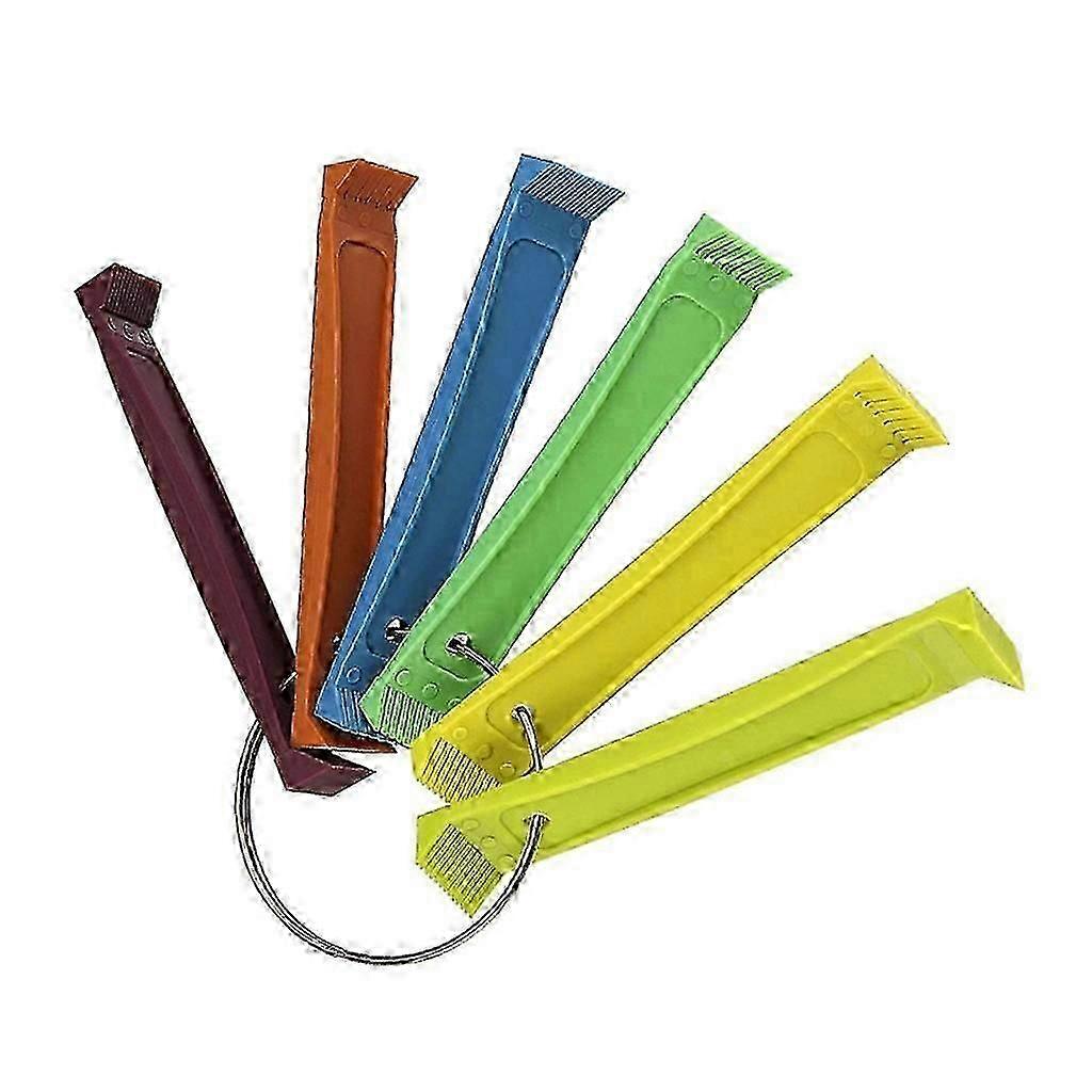 6st Luftkonditionering Fin Rengöring Kam Verktygssats - Kondensor Radiator Rätare för AC-system underhåll och reparation