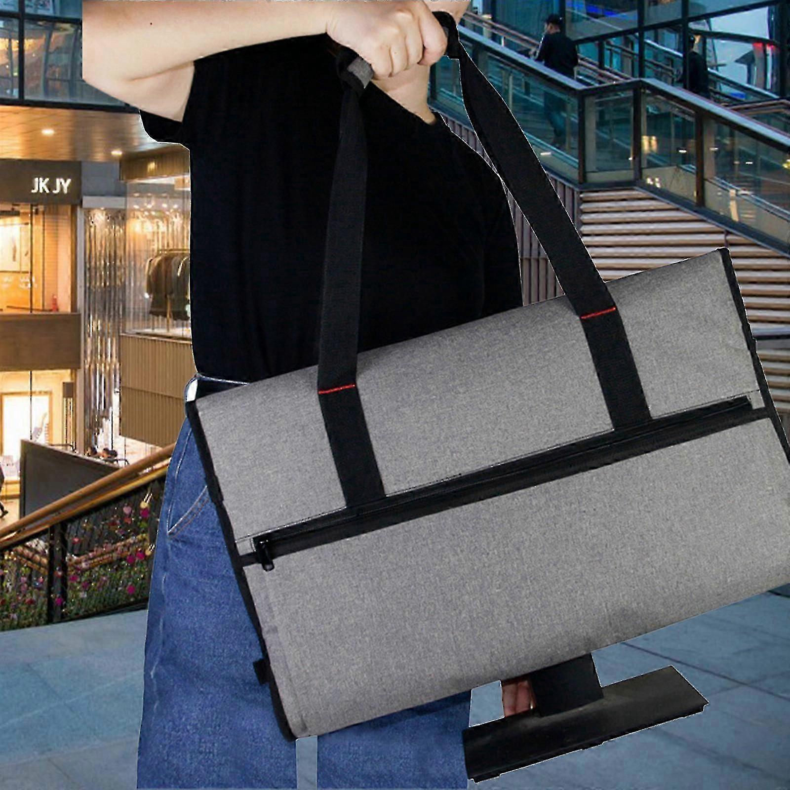 Travel Carrying Case For 24 Lcd Screens And Monitors, With Padded Velvet Lining, Protective Monitor Bag Compatible With 24 Monitor KB