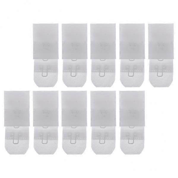 5x10 Set 1 Hook 3 Rows Bra Extenders Elastic Bra Strap Extension White