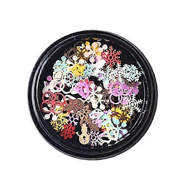 2-6pack Snowflake Series Ultra-thin Nail Art Sequins Cartoon Sequins