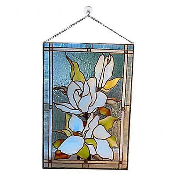 2x Vitrales Ings, Panel de Vitral, Hermosas Flores con