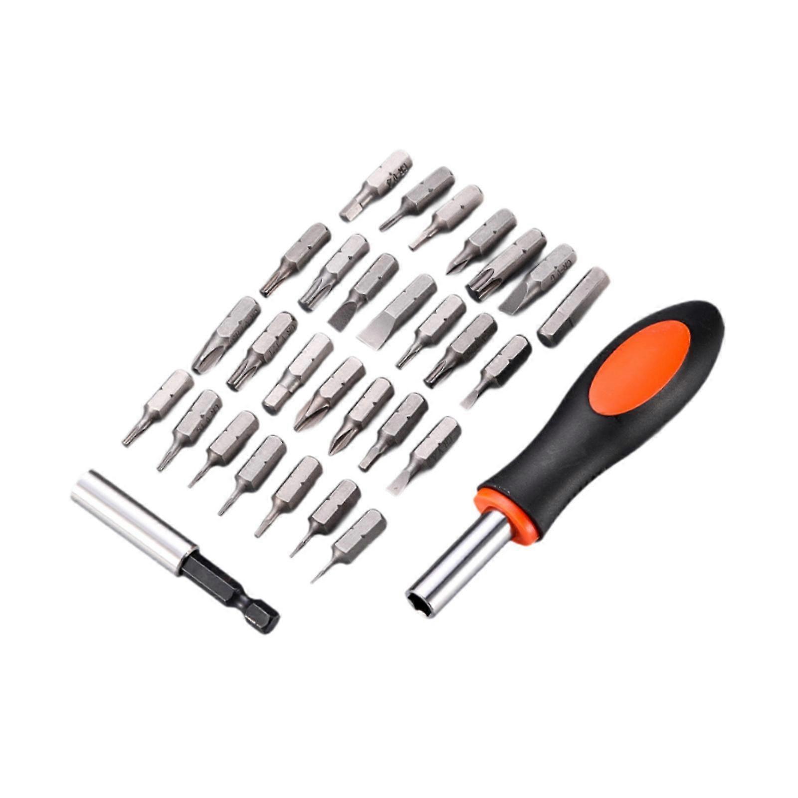 Ratcheting Screwdriver Set Accessories Versatile with Ergonomic Handle Multi Bit