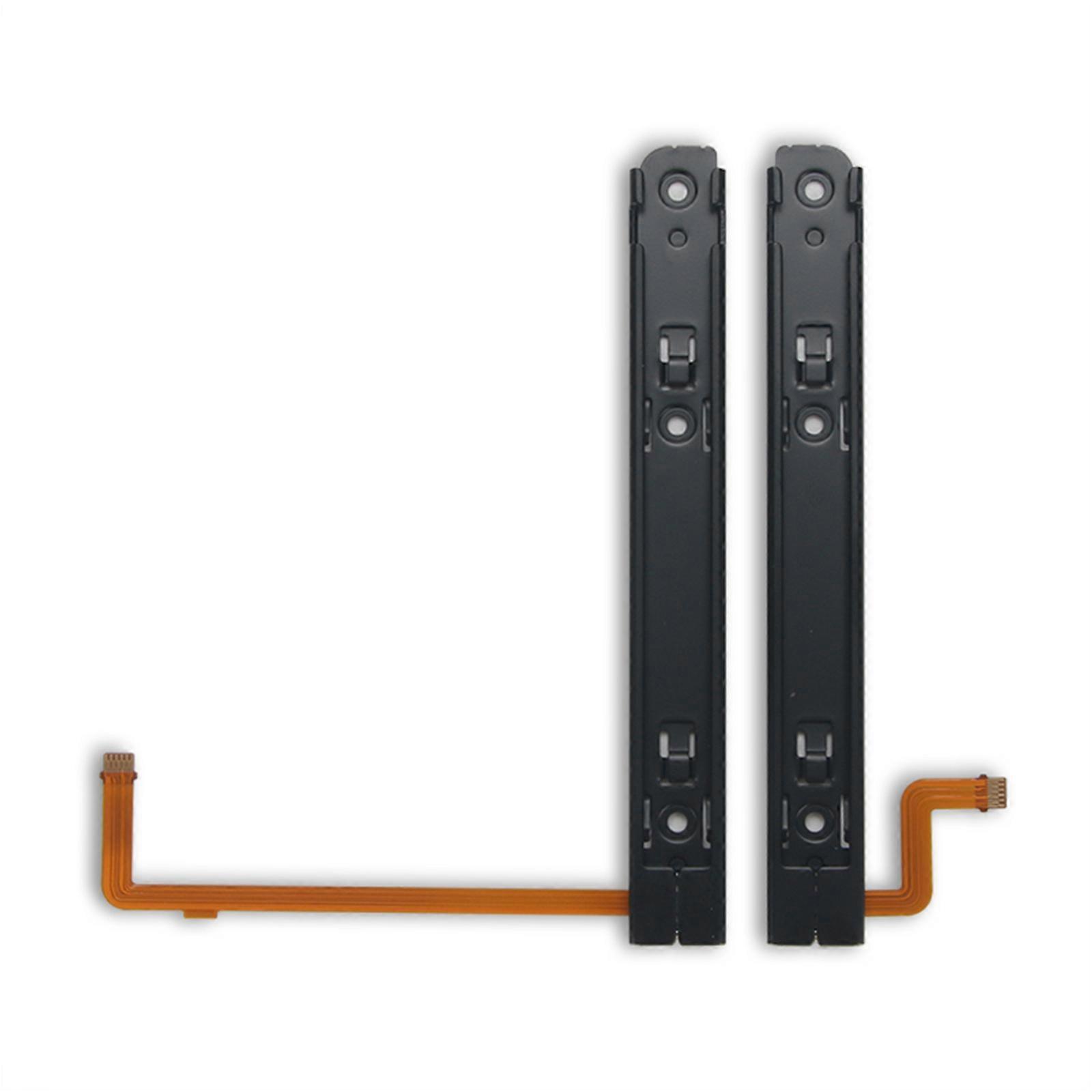 2Pieces L R LR Slide Left Right Sliders Railway Replacement for Switch OLED Console Rail Controller Track Slider
