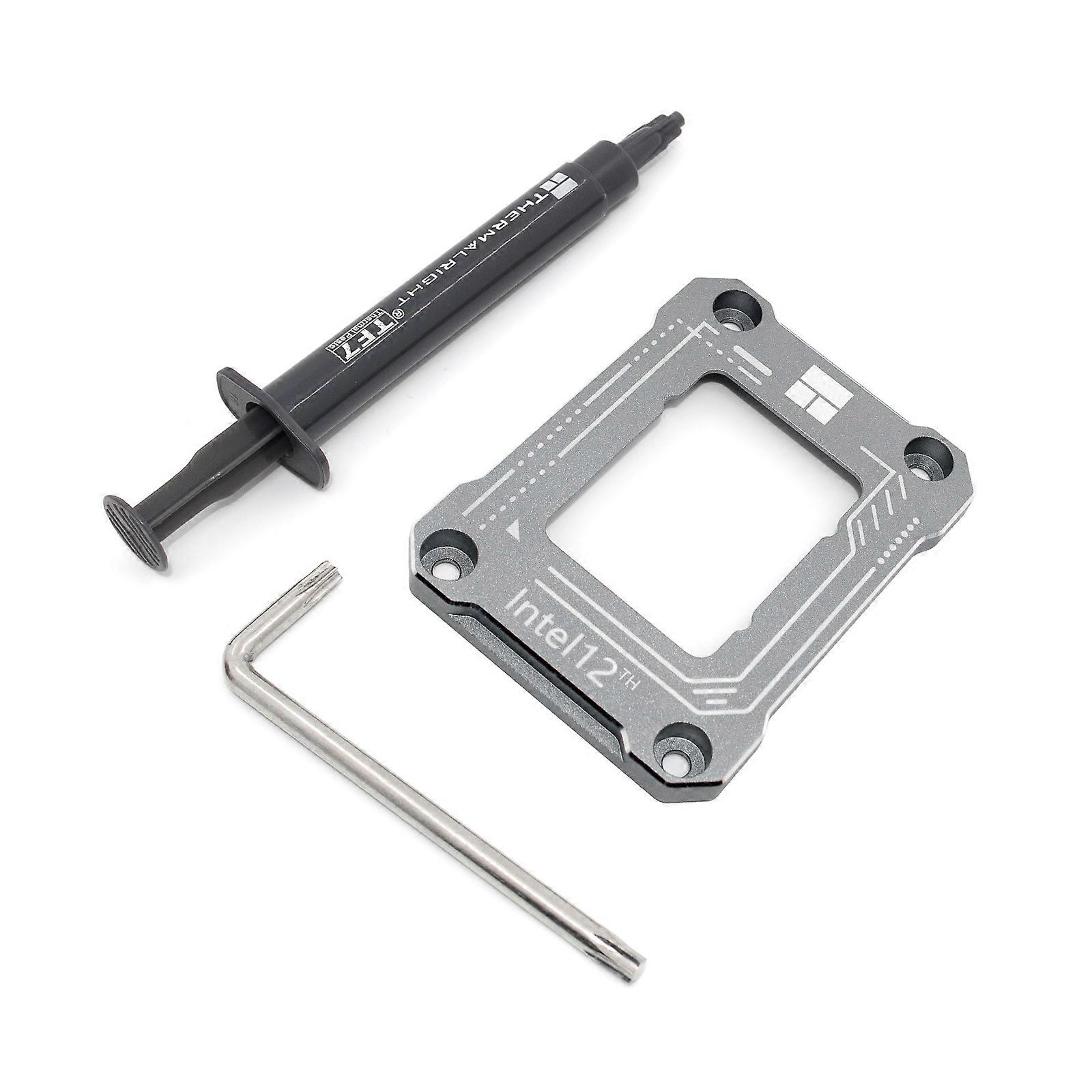 Anti-bending Buckle CPU Fixing Bracket with TF7 2G Silicone Grease for LGA1700 17XX-BCF Bracket 12th Generation  Gray