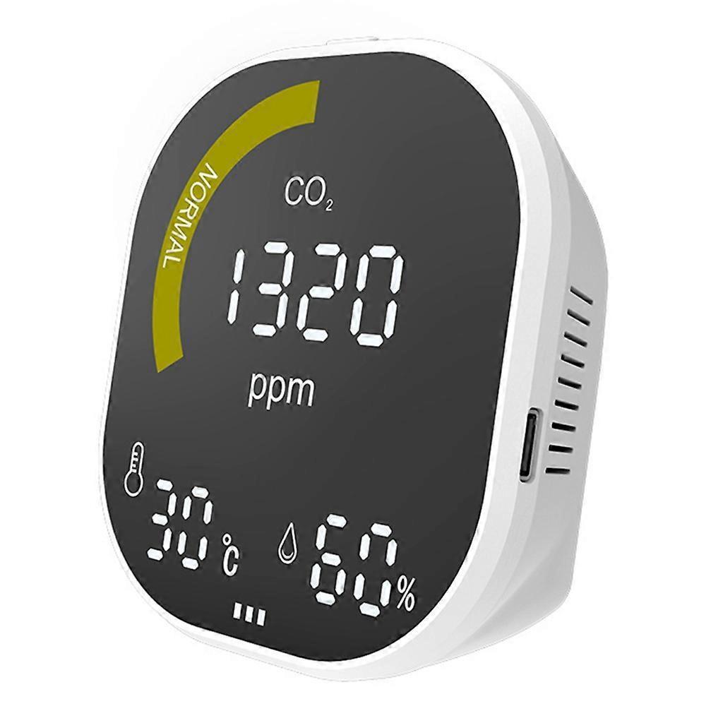 Air Quality Monitor Portable Temperature Humidity Tester CO2 Monitor Infrared NDIR Detector for Home Office