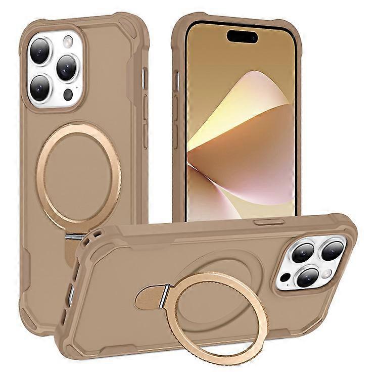 Compatible For iPhone 16 Pro Max Case Compatible with MagSafe Kickstand TPU + PC Shockproof Phone Back Cover