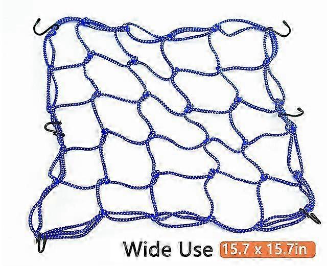 Heavy-Duty Stretch Cargo Organizer Net for Motorcycle Helmet and Luggage Storage, Ideal for Securing Your Gear with Hooks
