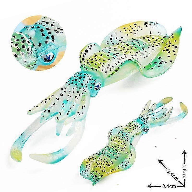 Squid Figurine Model Toy Squid Model Figurine Realistic Simulation Squid Model