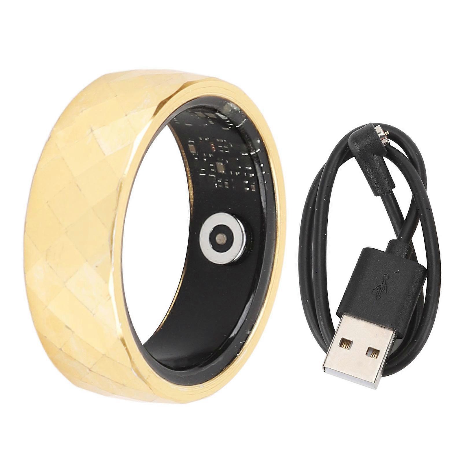 Smart Ring Step Counting Sleep Monitoring Waterproof Sports Ring R12M Multifunction Bluetooth Ring Health Sports Ring 18#
