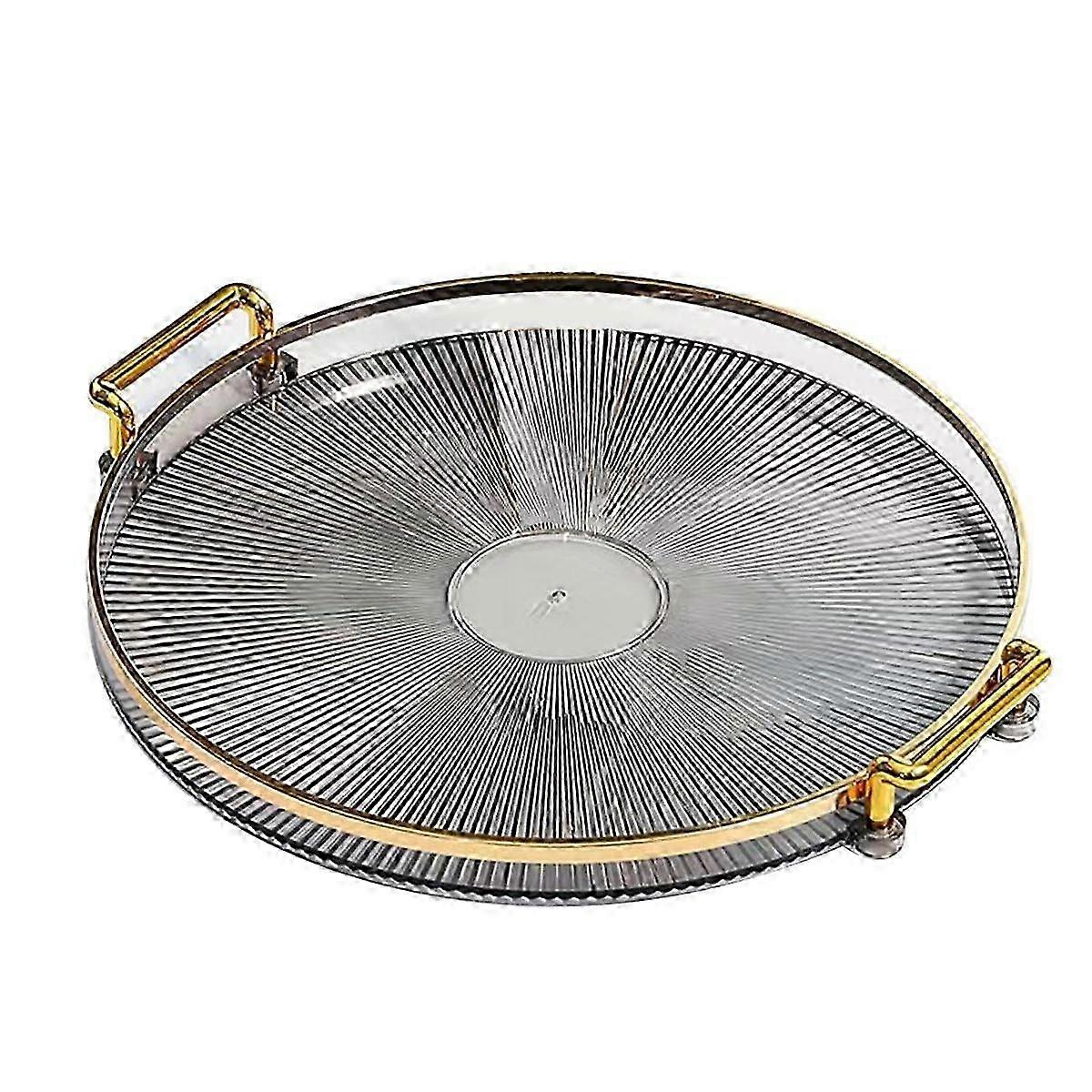 Luxury Serving Tray,With Handles Cosmetic Perfume Makeup Display Multifunction Decorative Decorativ