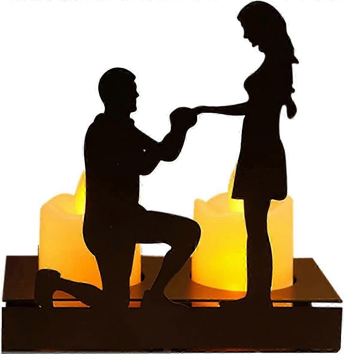 Wedding Table Candle Holder - Black Metal Tea Light Holder Table Decor