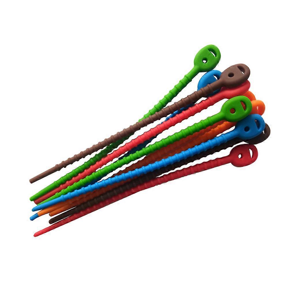 Bread Ties Reusable,Silicone Multi-purpose Wraps for Secure Food and Cable Binding