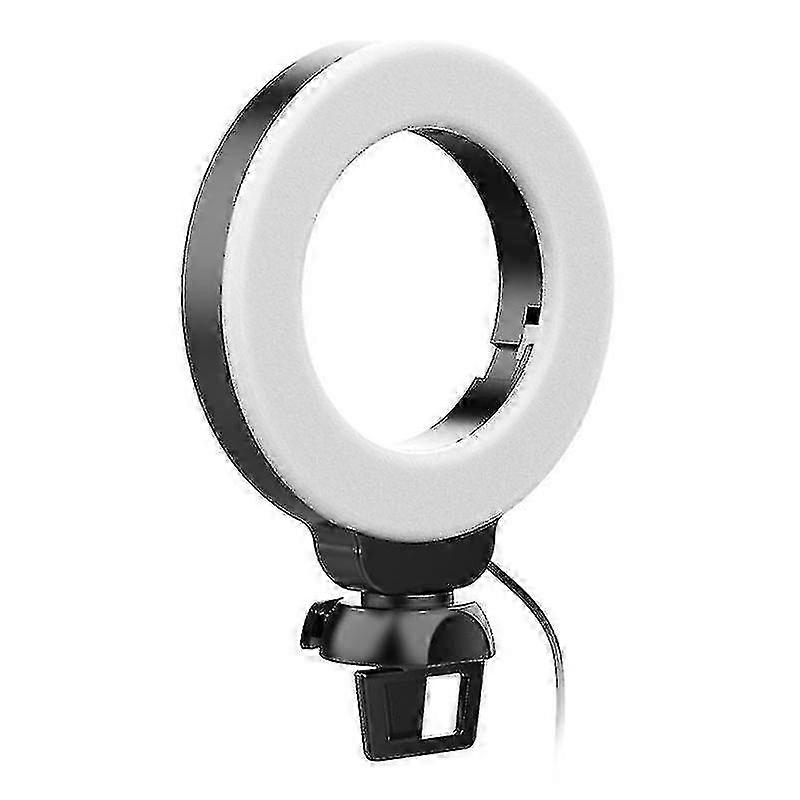 4" Ring Light with Tripod & Clip, Adjustable LED for Video/Selfie/Live/Makeup
