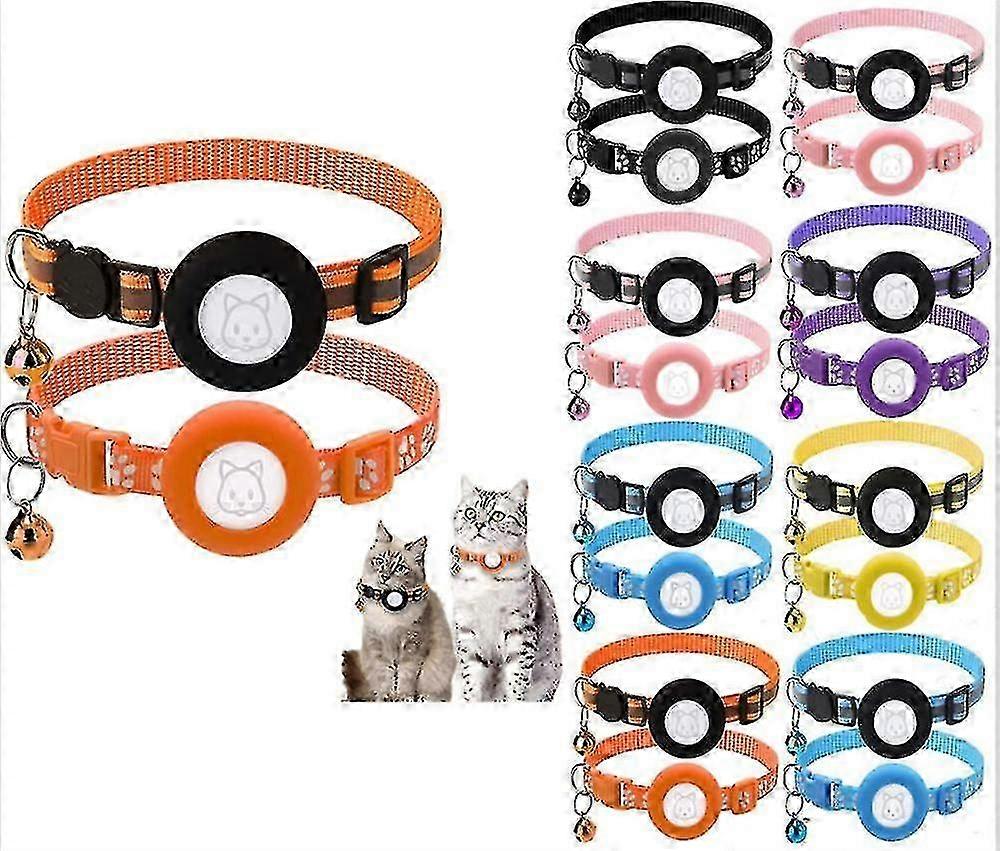 2pcs Adjable Tag Cat Collars, Tag Cat Collar With Breakaway Safety Le And Shjkj520