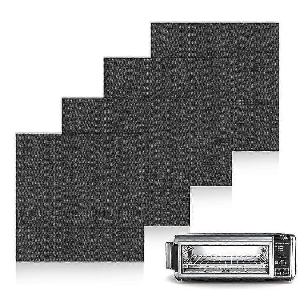 4 Pack Reusable Non-stick Air Fryer Liners - Suitable for Various Air Fryers and Toaster Ovens