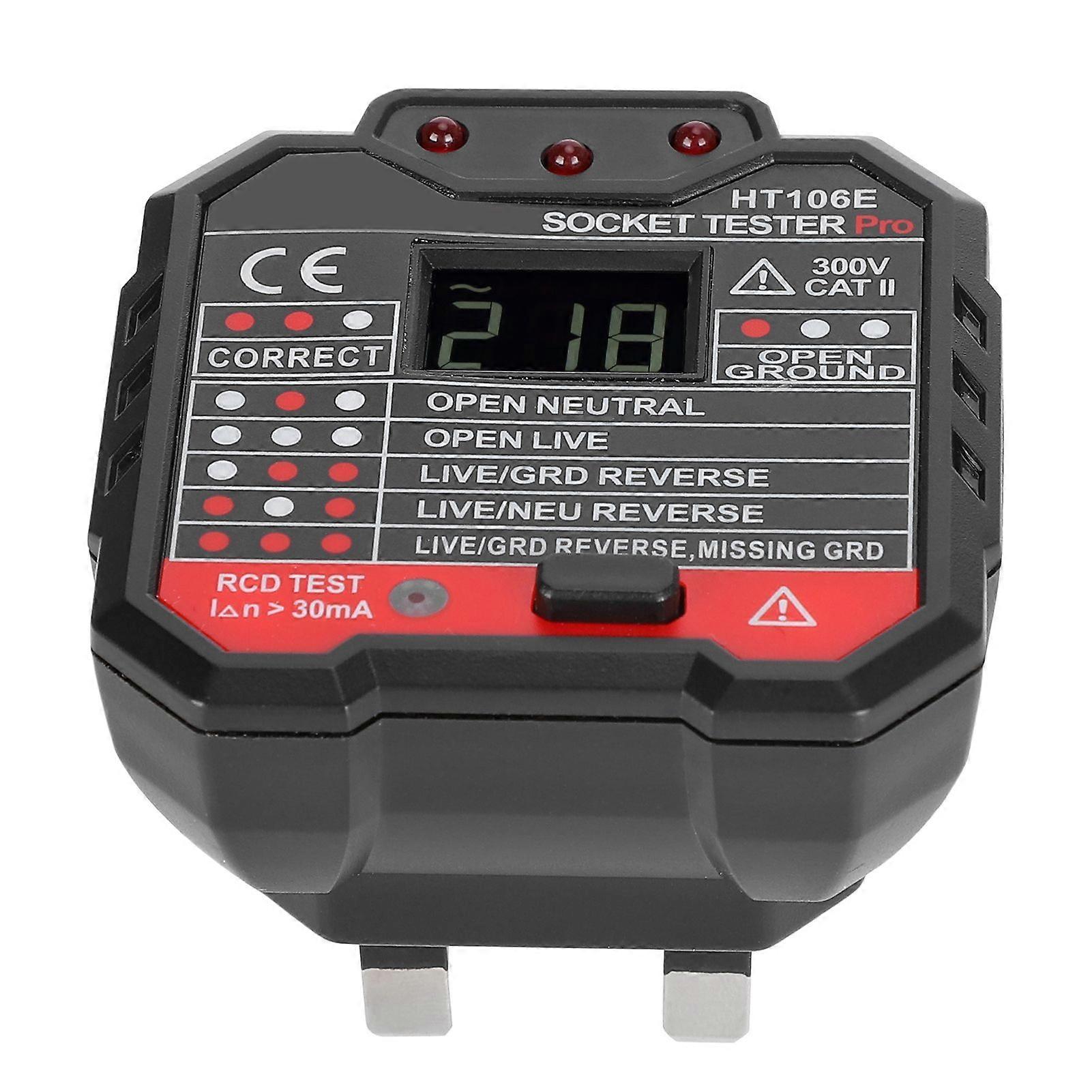 2025 Latest Model  Socket Tester Digital Display Office Leakage Test Portable