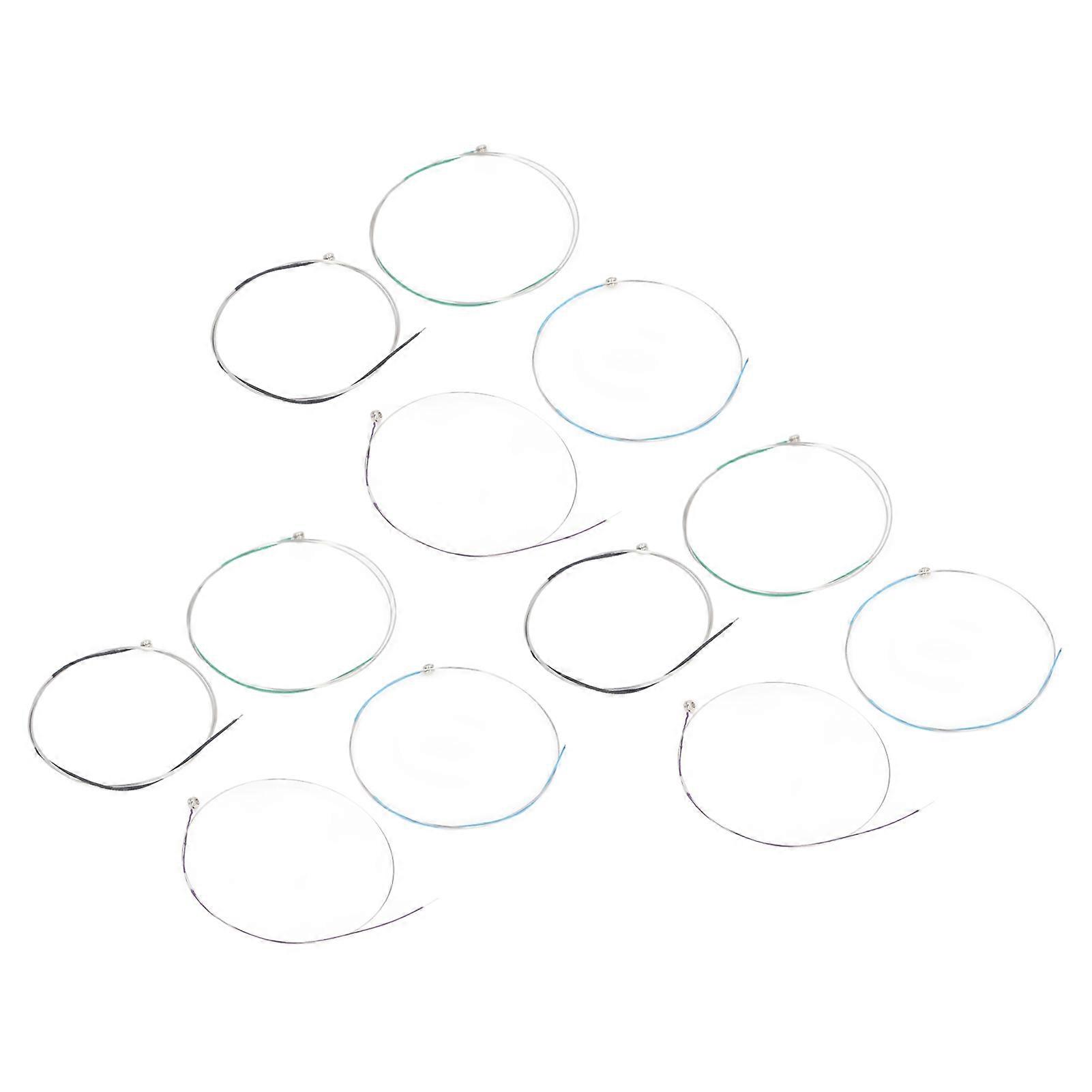 12Pcs Violin String Copper Alloy Professional Violin String Replacement for 1/2 1/4 3/4 4/4 Silver 