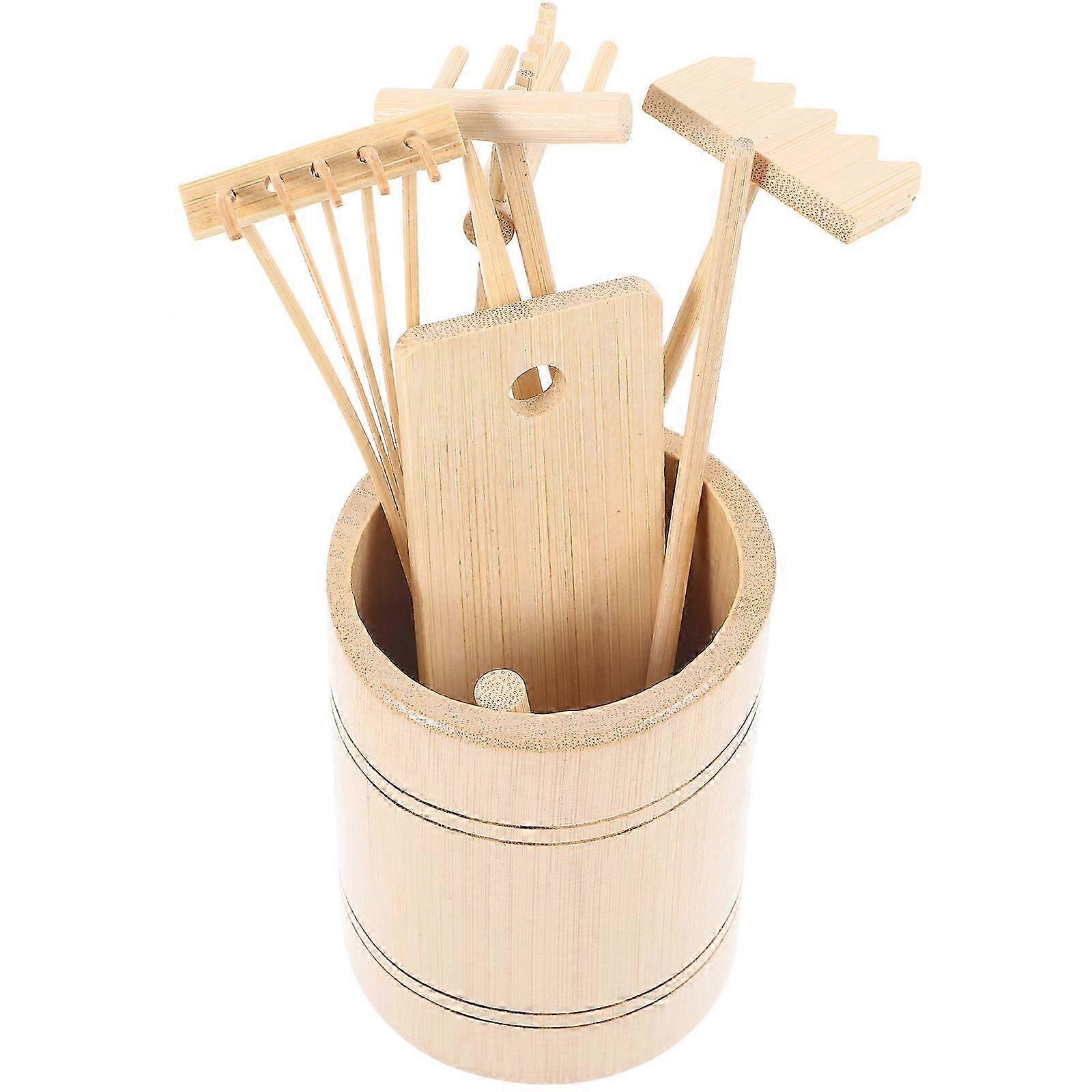 Zen Garden Tools Set with Rake Accessories - 11.5x7x6.5cm