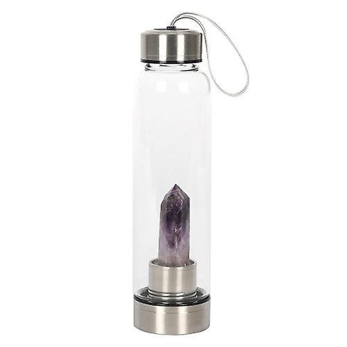 Something Different Amethyst Glass Water Bottle