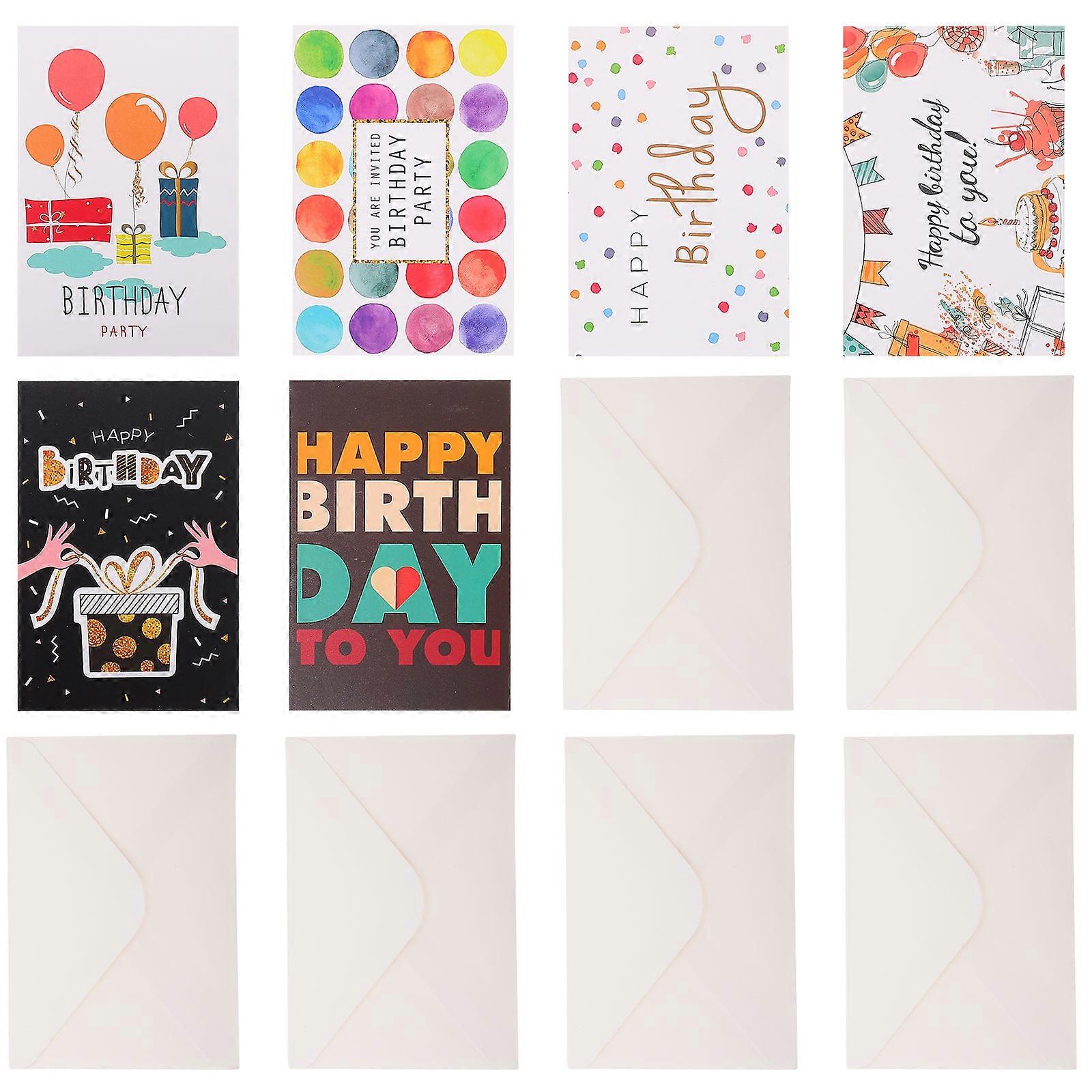 Birthday Greeting Convey Wishes present Decoration Friends Rectangular Shape 15X10CM 2Sets