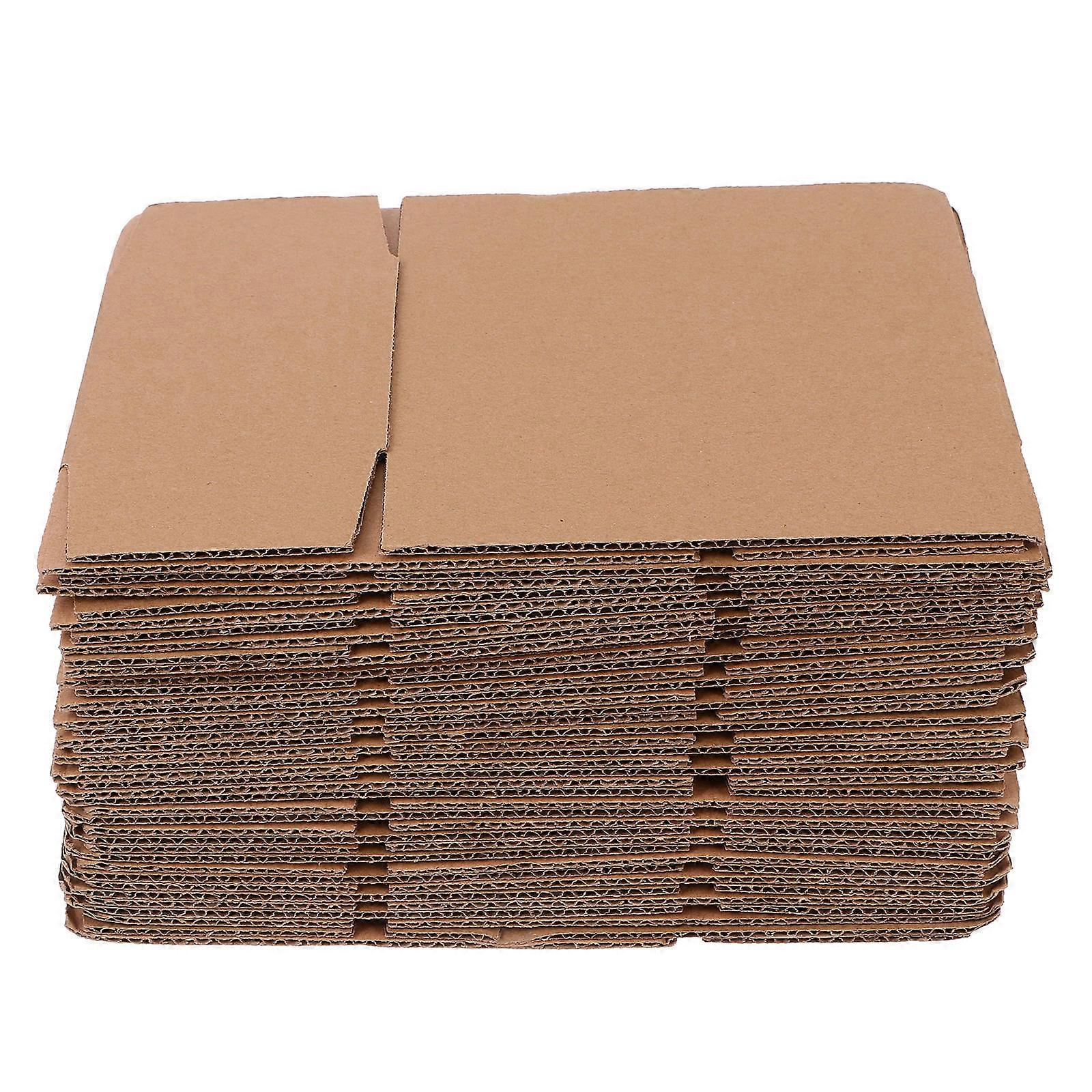 Khaki Small Parcel Storage Boxes for Gifts and Stocking Fillers Made of Kraft Liner 20 Pcs