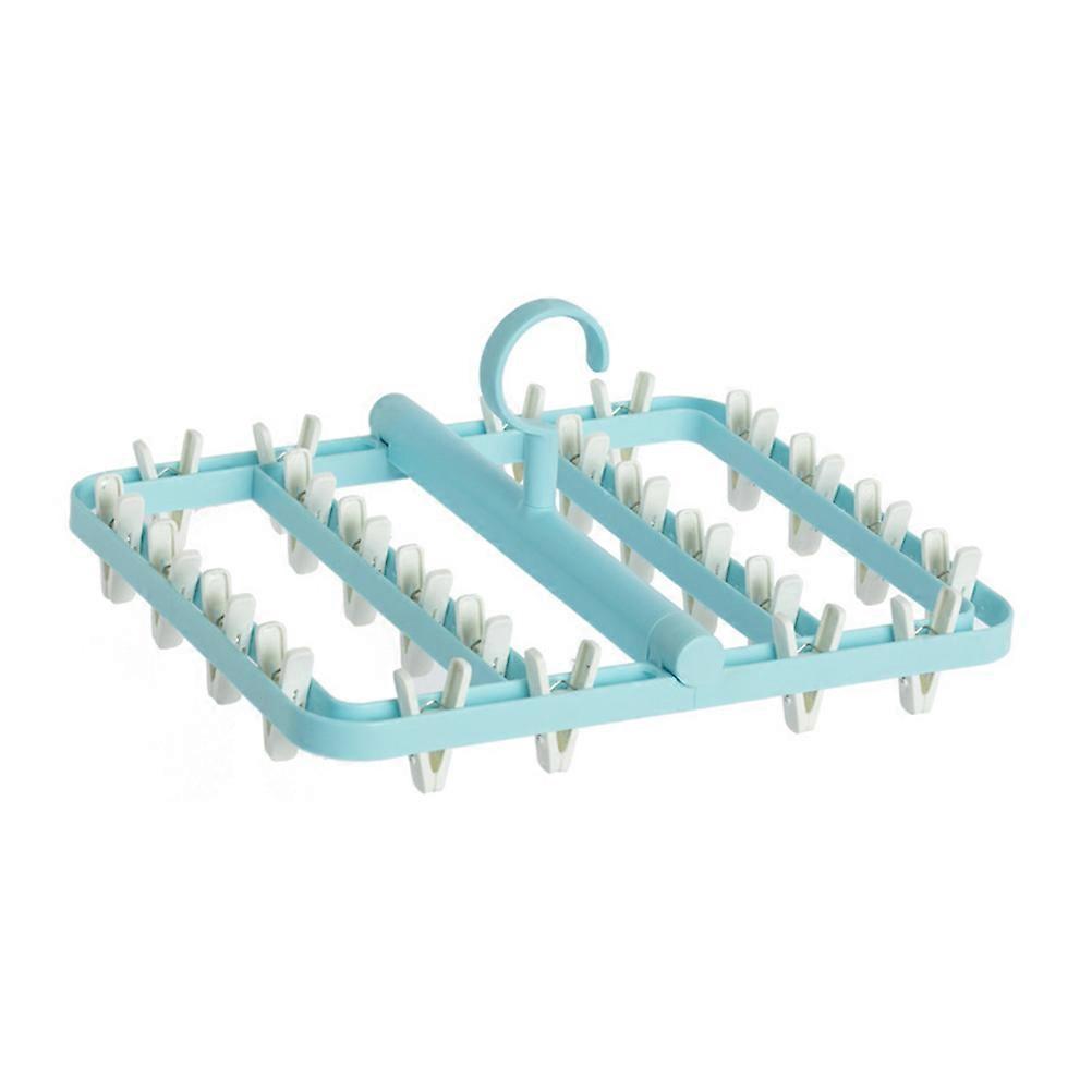 Drying Clips For Clothes Windproof Clothespin Rectangular PP Material Random Color 1Set