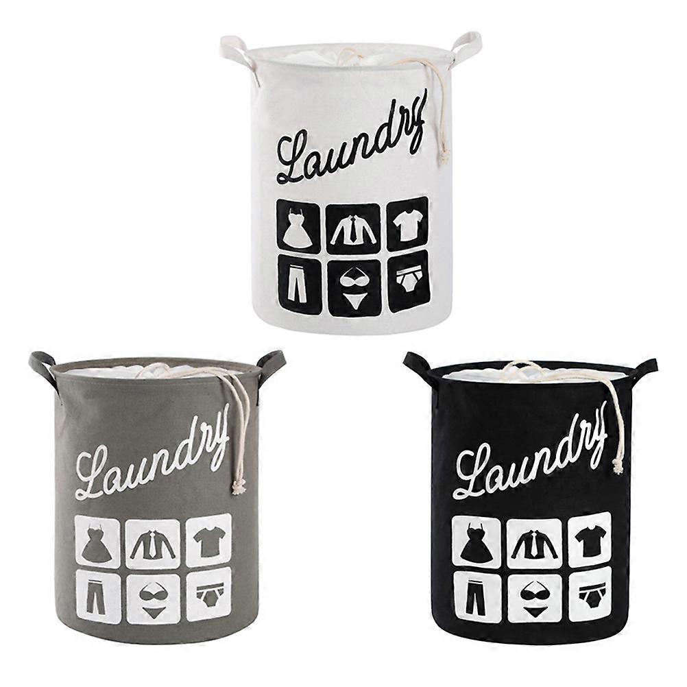 Laundry Hamper Foldable Storage Basket Portable Dirty Clothes Organizer White 35X35X45CM Rectangular 1Set