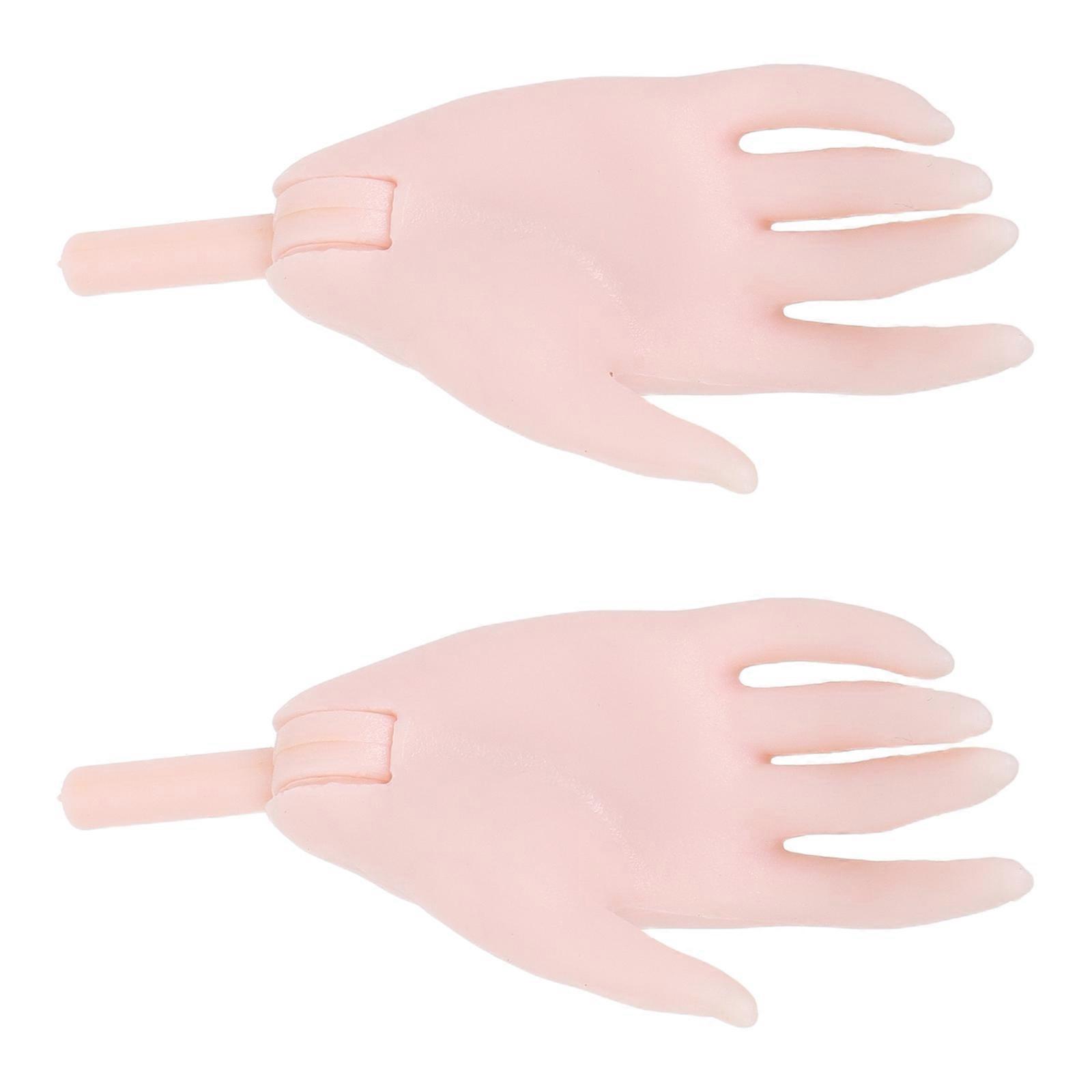 Mini Hands For Dolls Delicate and Intricate Design Plastic 5.50X2.50X1.50cm Replacement Parts 1 Pair