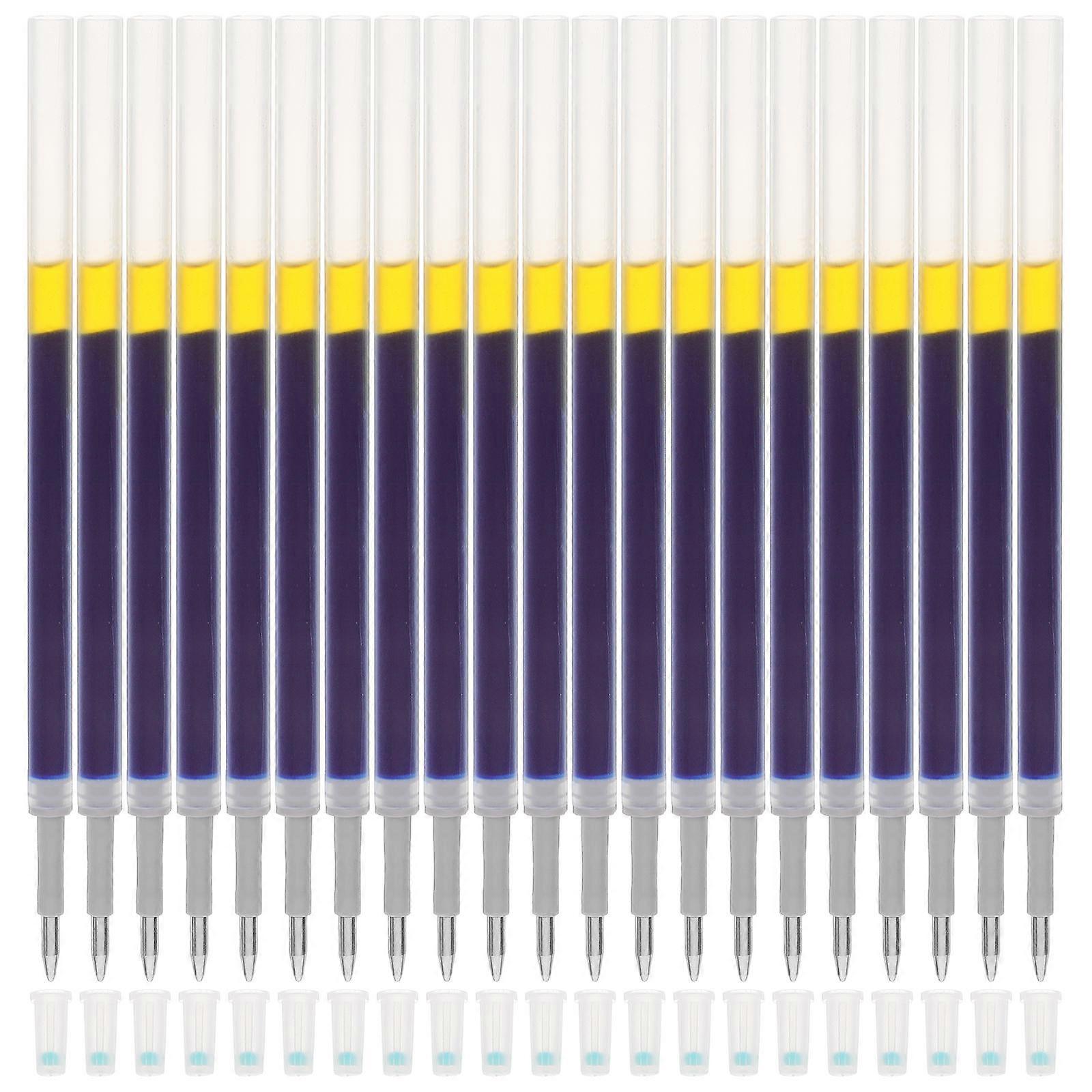 Pen Refills Smooth Writing 0.5mm Tip Gel Ink Cylindrical Shape for Student Study Teens and Adults 60Pcs