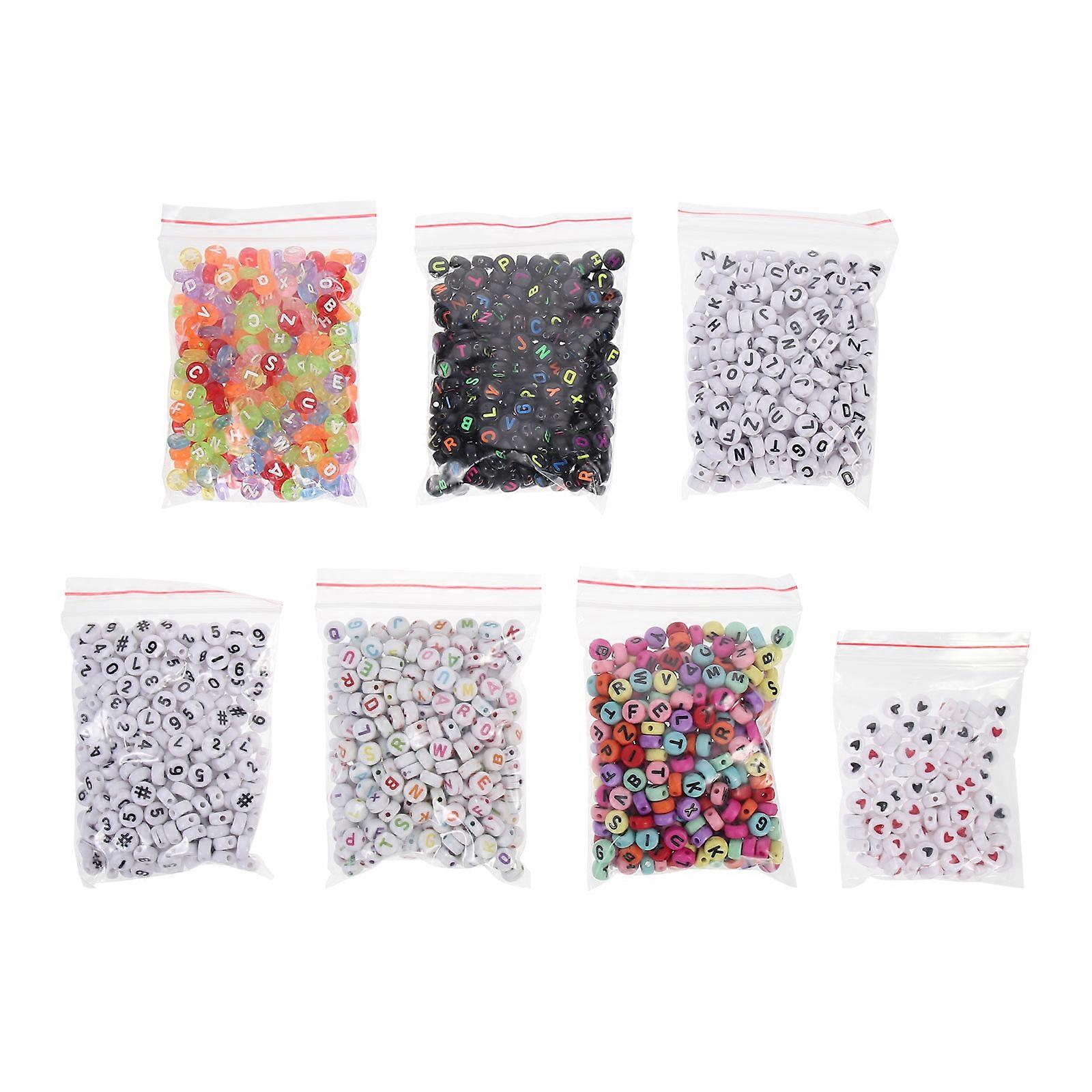 Loose Beads Diy Craft Accessories Square Handmade Design Jewelry Making Assorted Color 0.6X0.6cm 1900Pcs