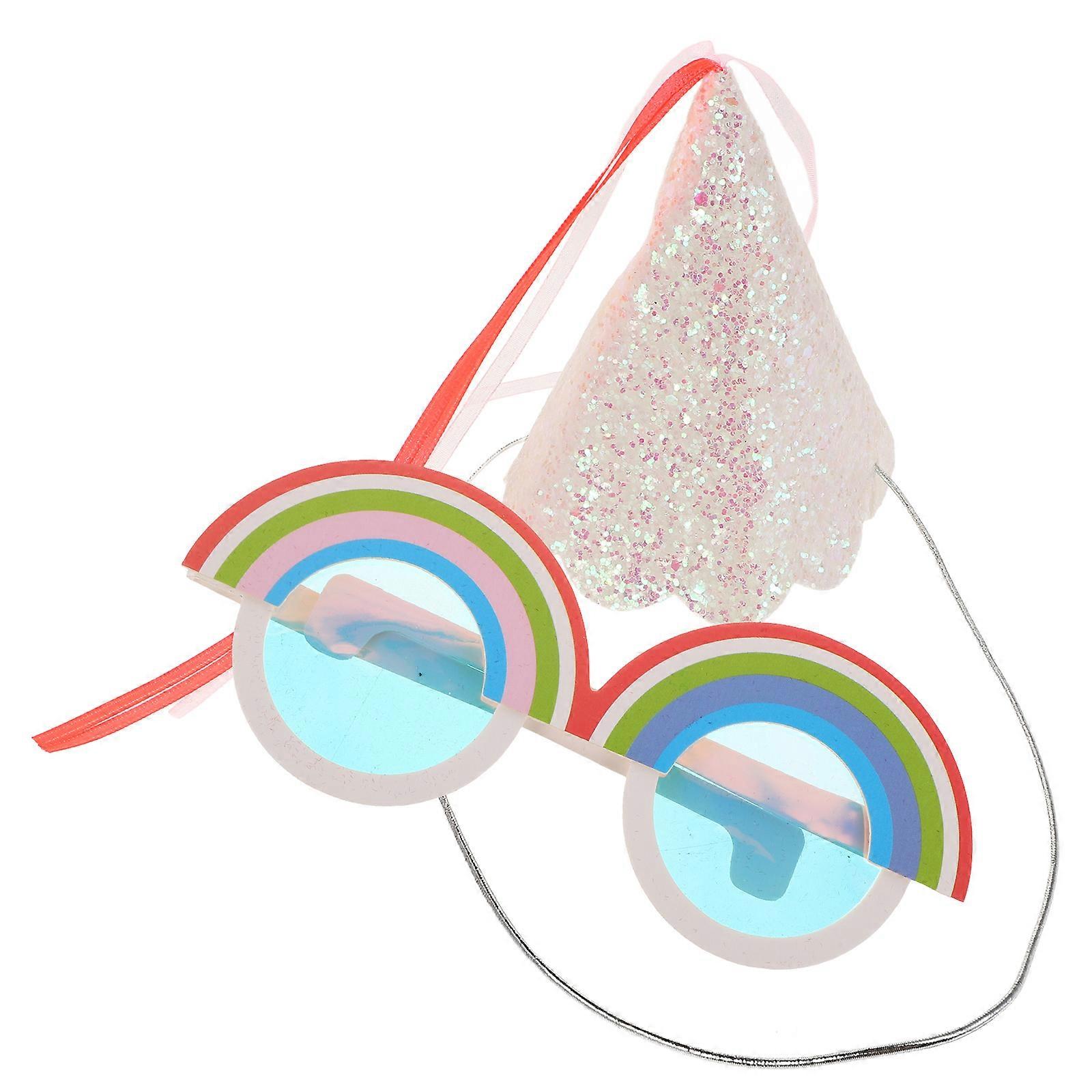 Birthday Party Hat Decorative Elements Cone Shape Korean Style 1 Set