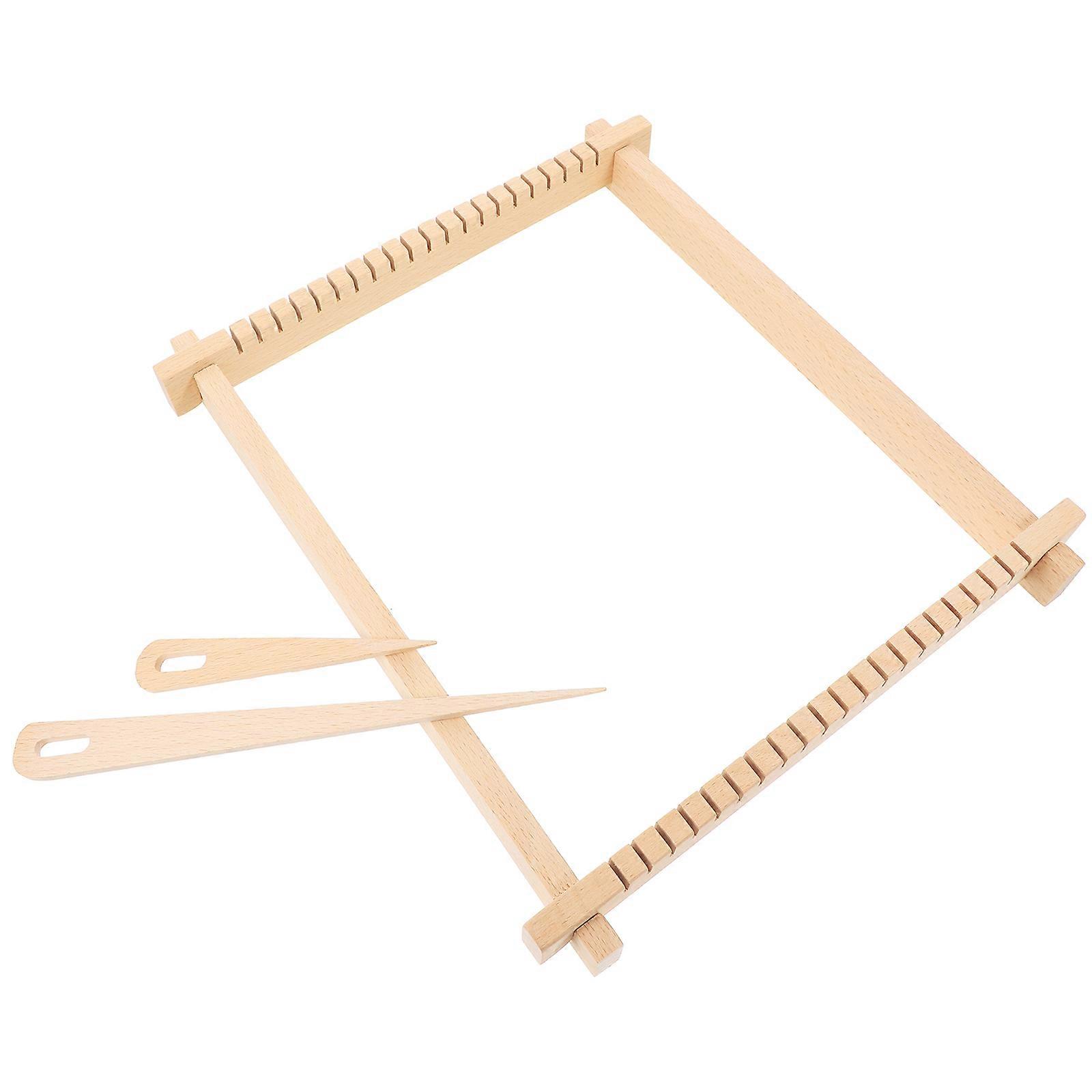Handmade Wooden Weaving Frame Kit   Portable DIY Tapestry Weaving Machine for Beginners and Adults, Easy Assembly, Cognitive & Creative Crafting Tool