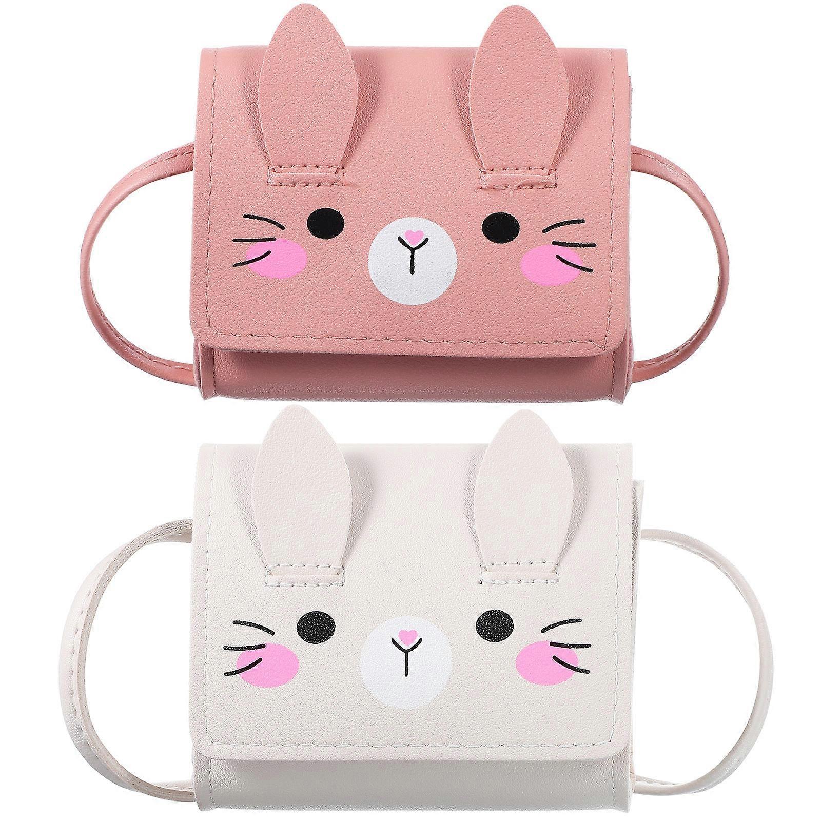 الأرانب حقيبة الأرنب المحافظ متنوعة الألوان السفر تسوق المدرسة للفتيات المراهقين النساء 2 قطعة