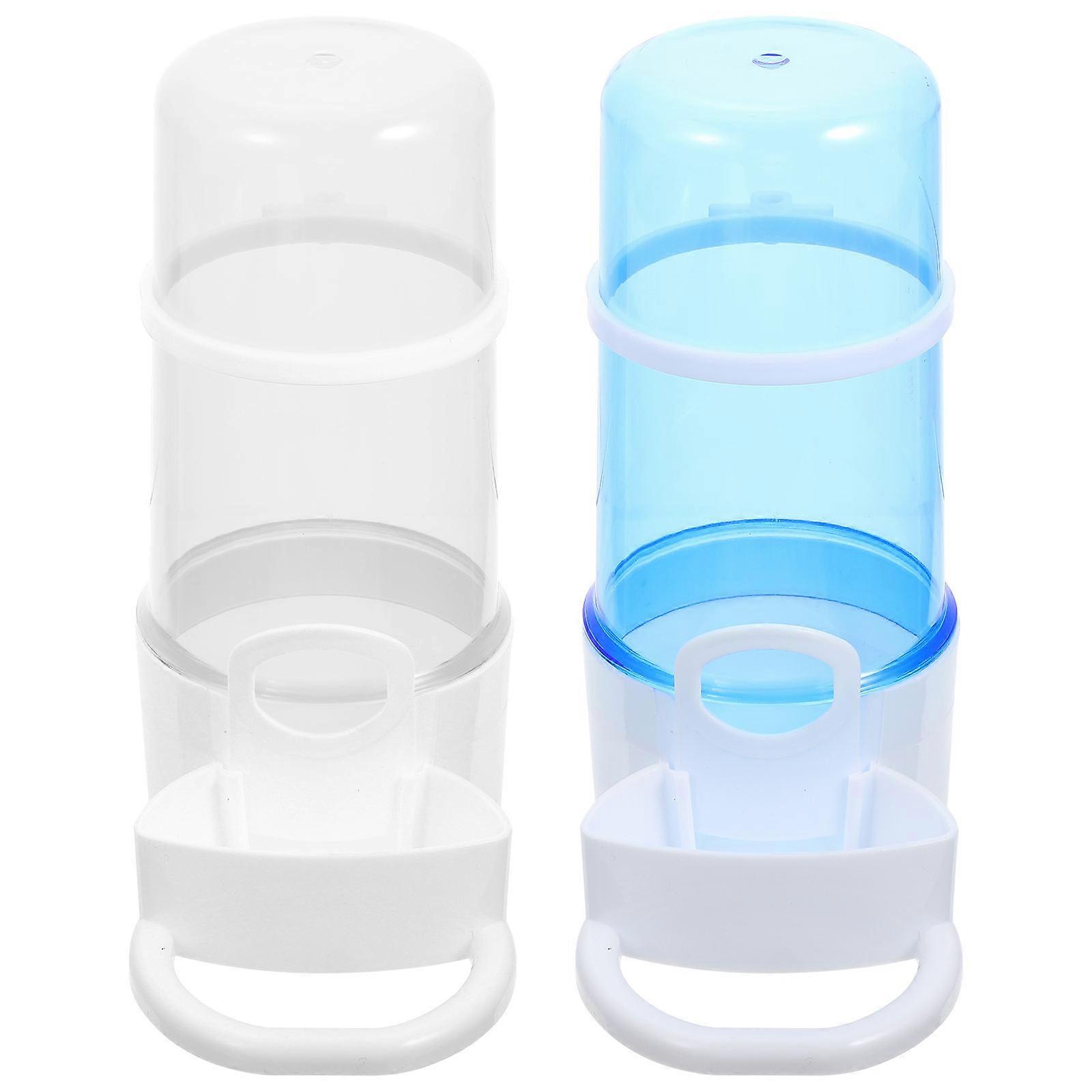 Feeder for Bird Cage Pet Bird Supply Practical Simple Structure Square Bird Care 2Pcs