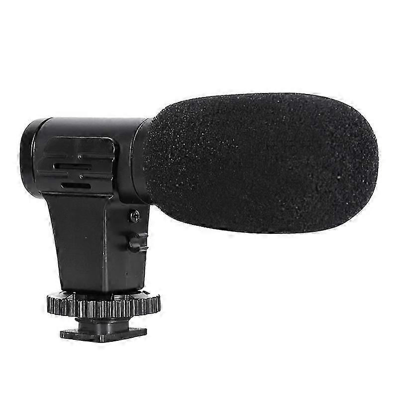 Video Microphone On-Camera Mini Condenser Record Interview Vlog Mic for Phone DSLR Camera 3.5mm Micr