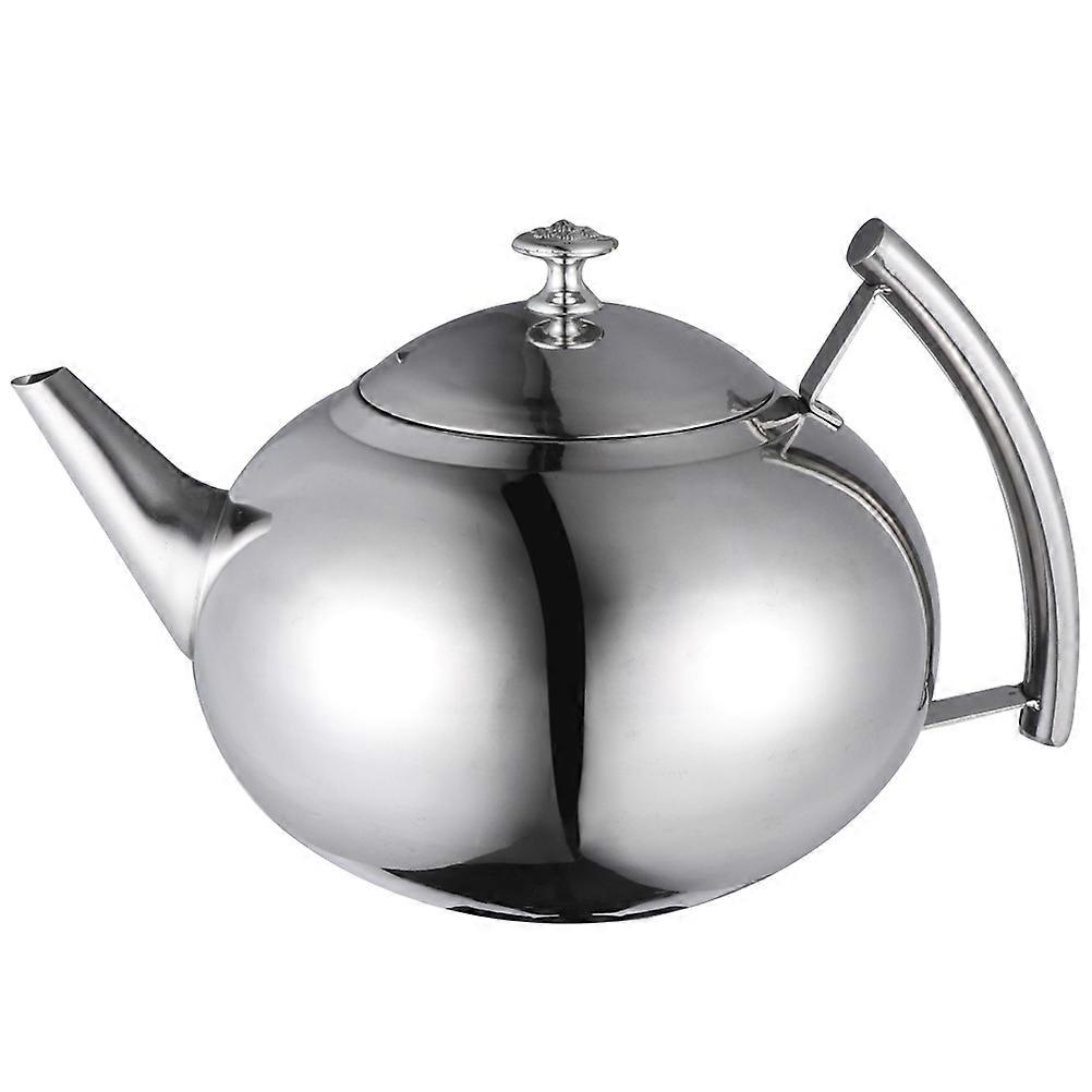 Stainless Steel Filter Teapot Water Kettle With Infuser Sleek Shape For Home Decor 1Pcs