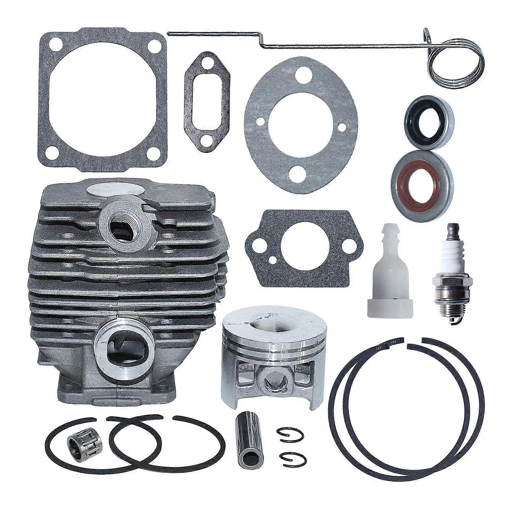 46 mm Cylinder Piston Seal Kit Compatible with 028 028AV 028 Super QW WB Wood Boss Chainsaw Parts and 1118 020 1203 Spark Plug