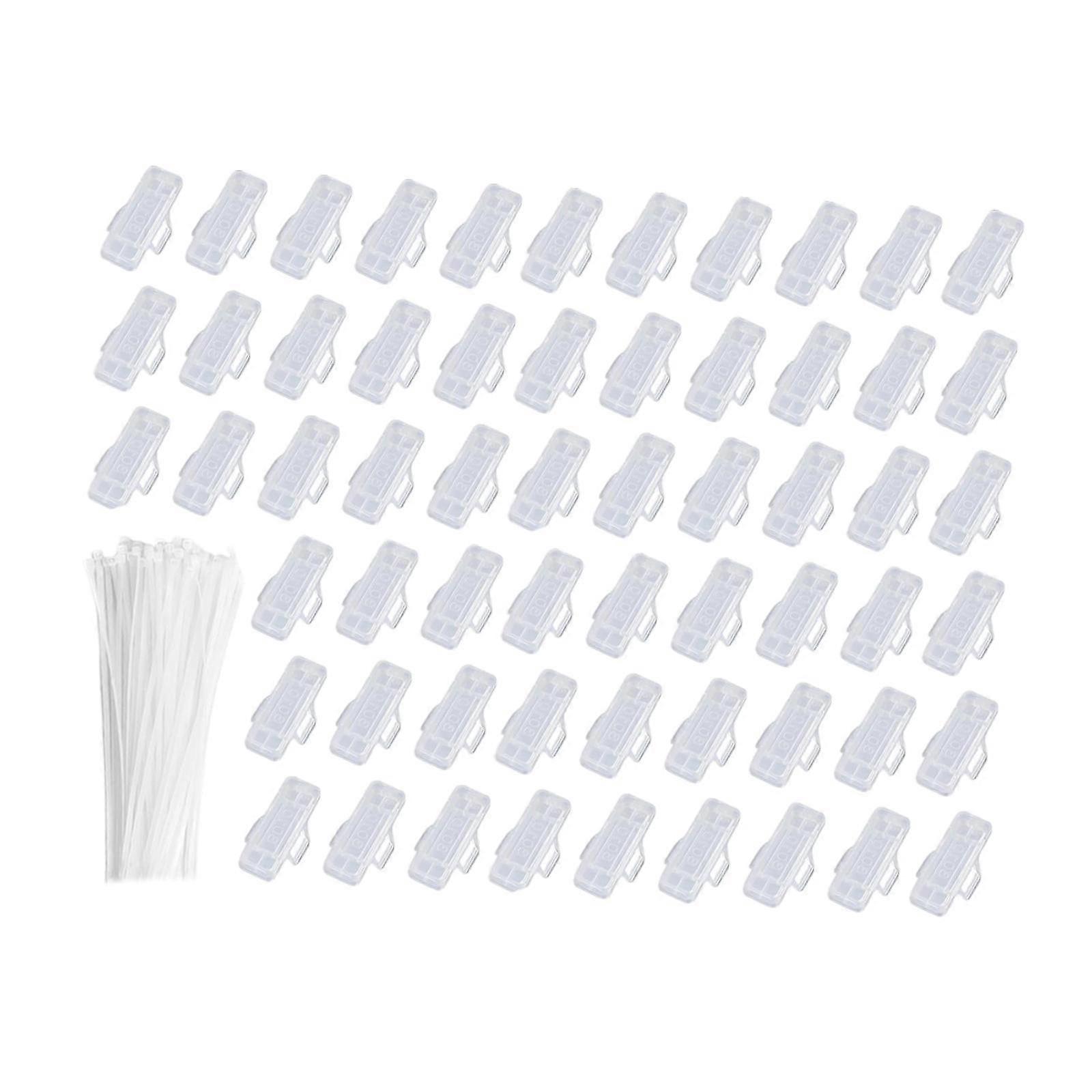 60 Pieces Cable Label Boxes with Ties Secure Waterproof Identification Boxes