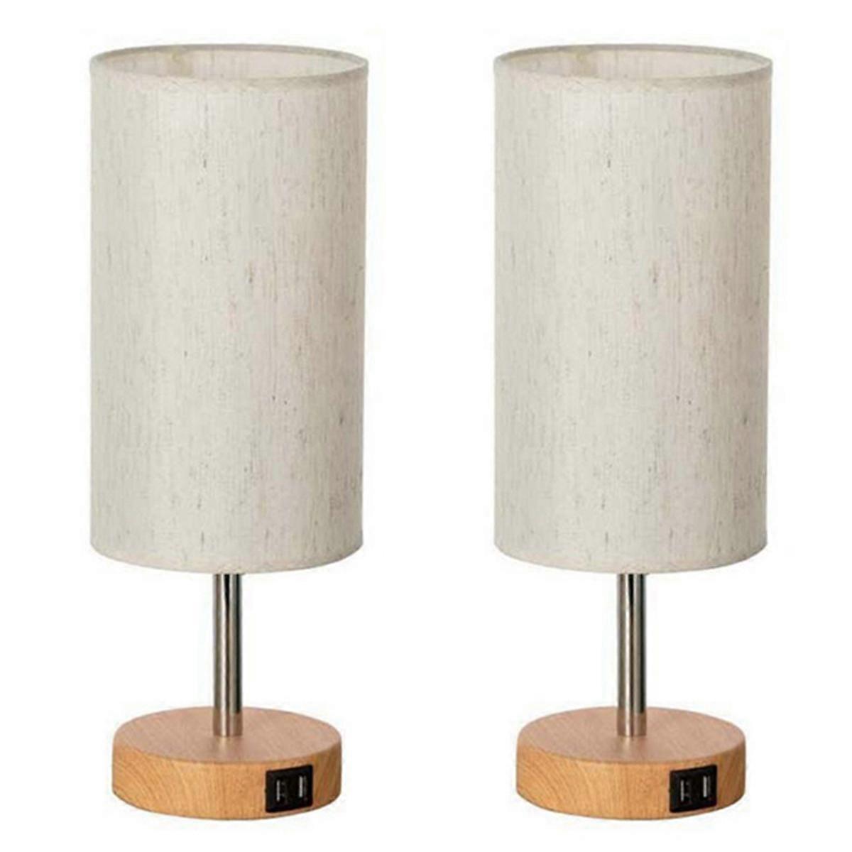 Touch Control Small Table Lamp for Bedroom EU Plug