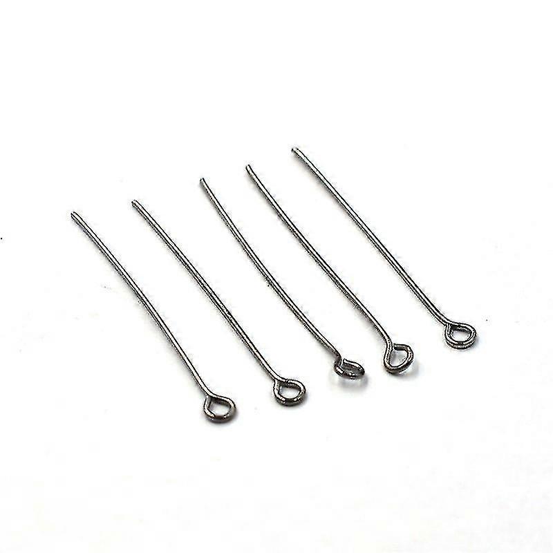 200 יחידות סיכות עיניים בצבע מתכת מעורב לאספקת חרוזים בייצור תכשיטים