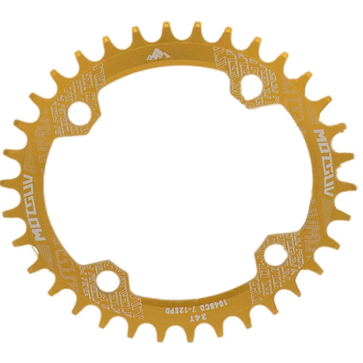 104BCD Bike Chainring Cycling Parts Set Gold