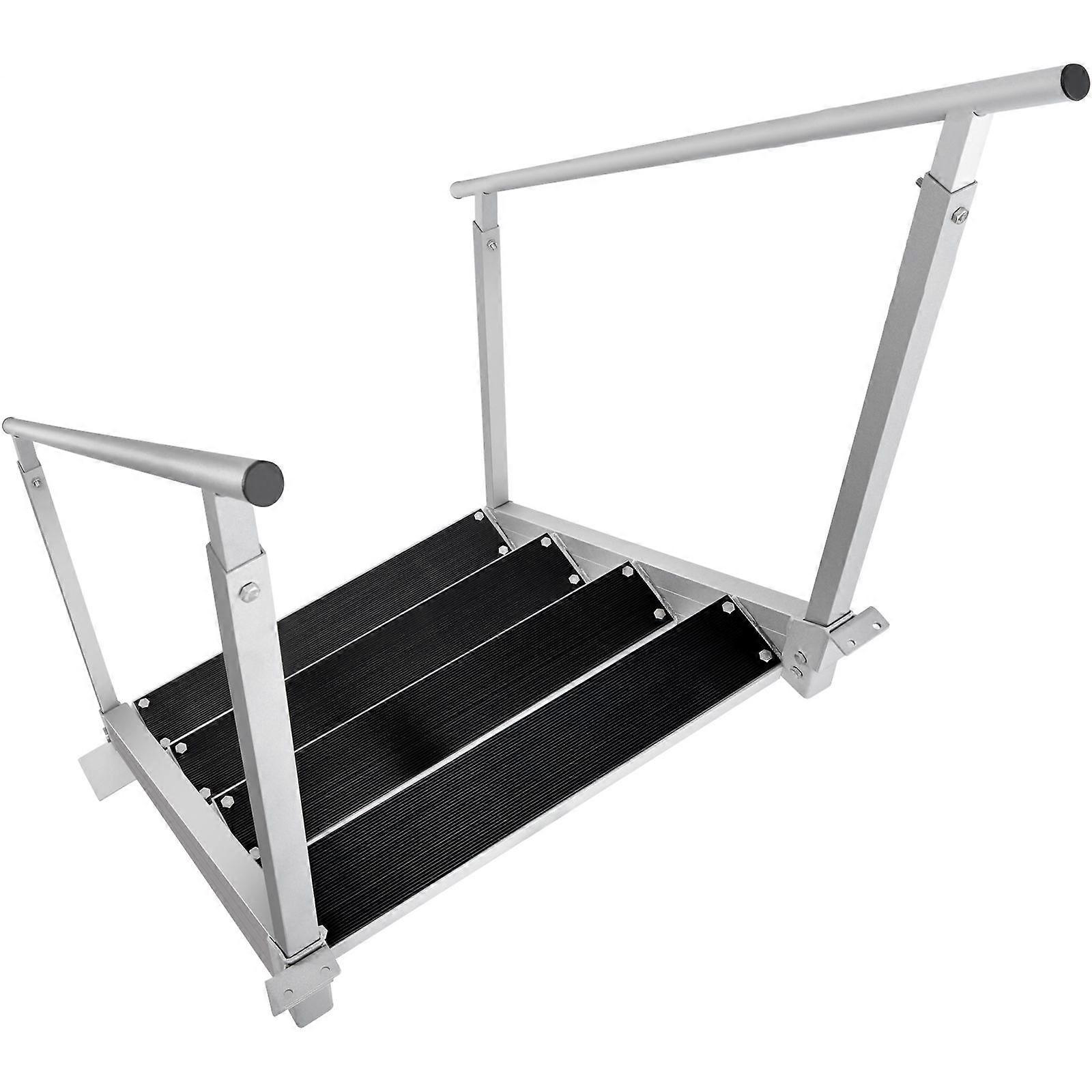 Dock Ladder 4 Step, Dock Stairs 30''-38'', 500 lbs Load Capacity,for Ship/Lake/Pool/Marine Boarding