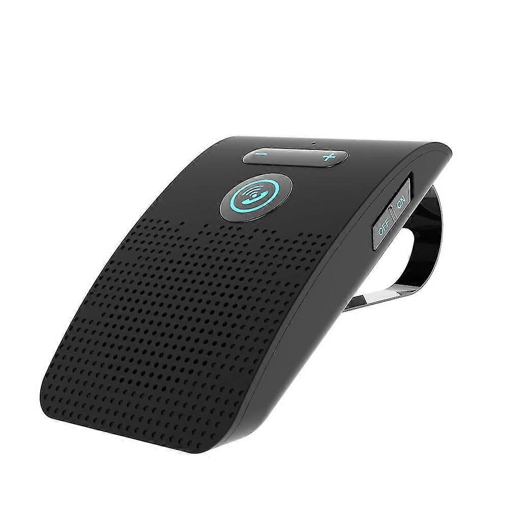 Wireless Bluetooth Handsfree Car Kit with Dual Microphone and Speaker for Music and Calls