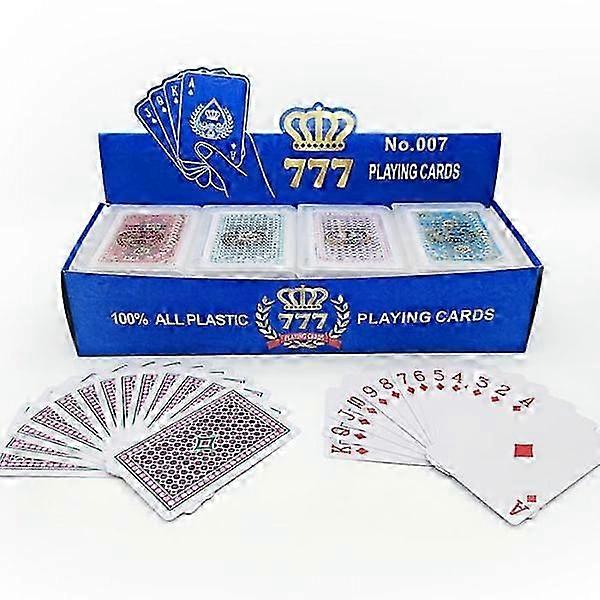 Pack de 2 Barajas - Naipes - Póquer - PVC Impermeable Multicolor