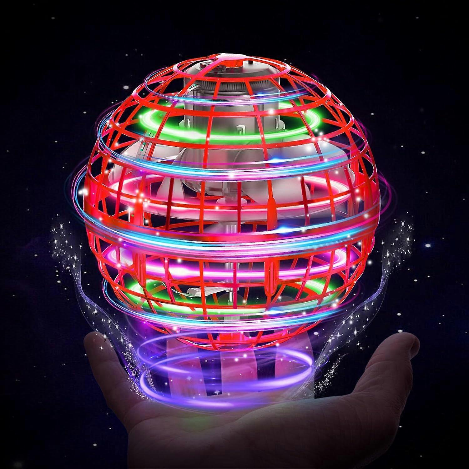 Flying Ball Orb Toys 2025，Hover Ball Pro Flying Spinner Toy， UFO RGB Cool Stuff Globe Orbi Magic Boomerang Hand Controller