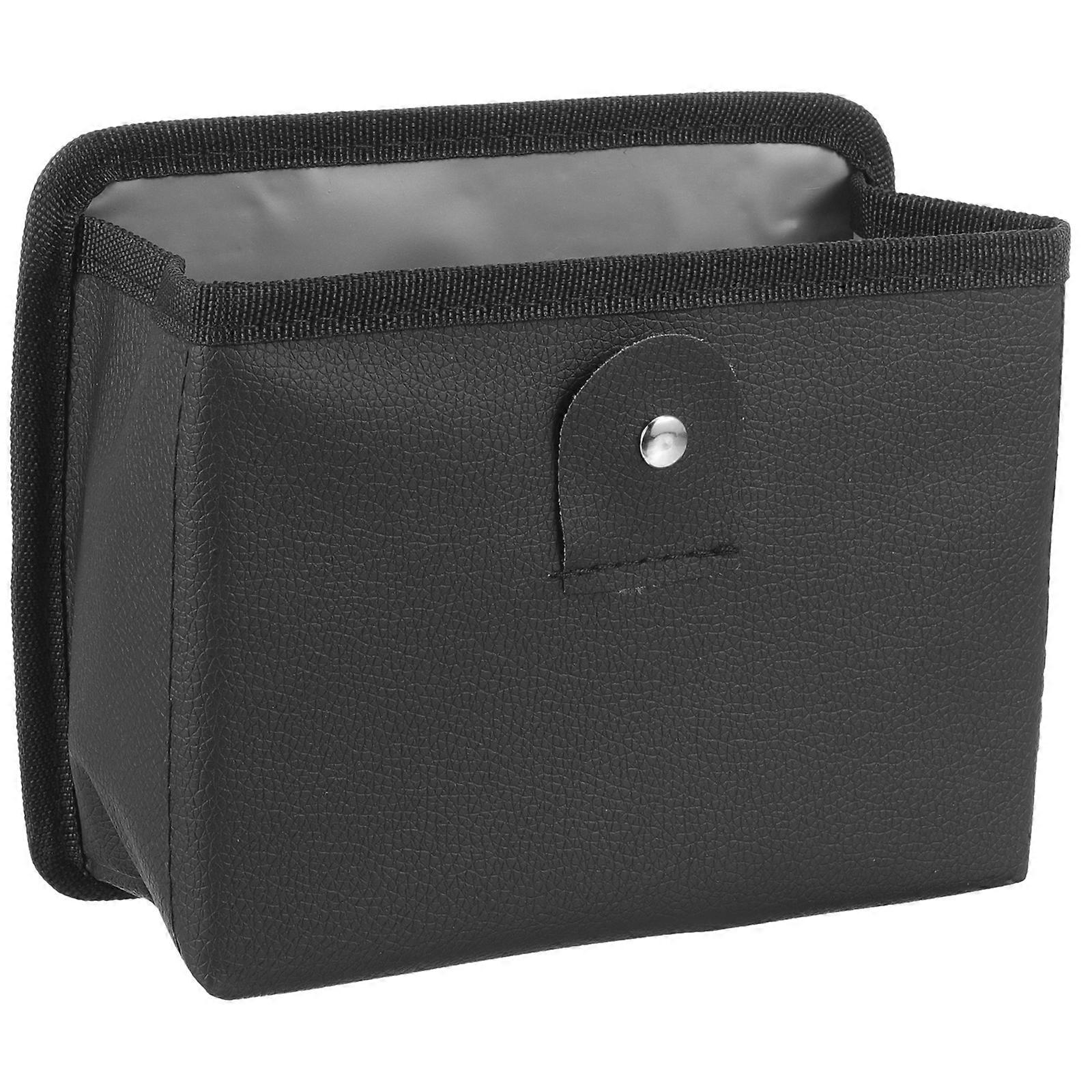 Trash Holder Trash Can Easy to Clean Black 18.5x15.5CM 1Pack