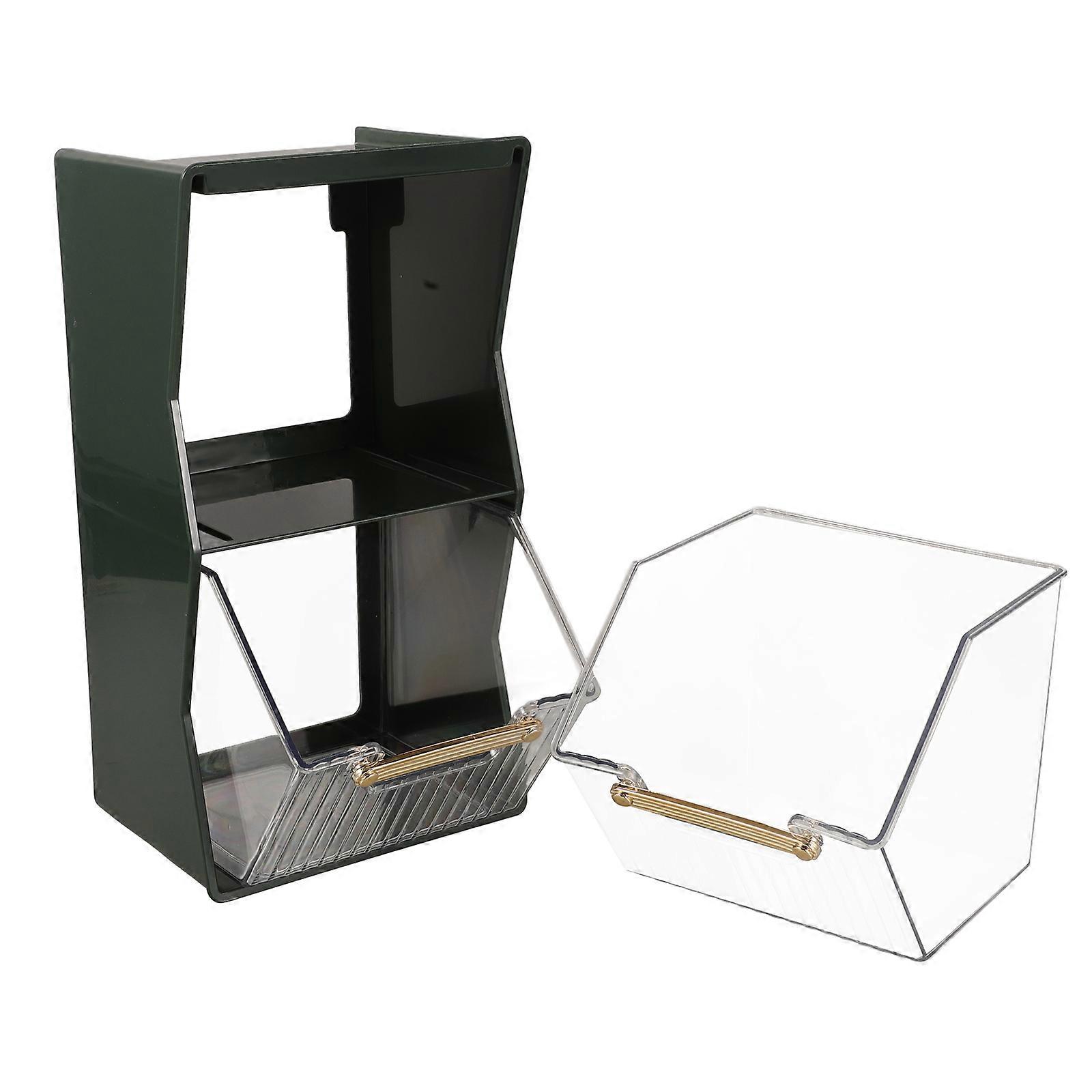 Tea Bag Container Countertop Organizer Stable Placement Multi Functional Storage 1Pcs