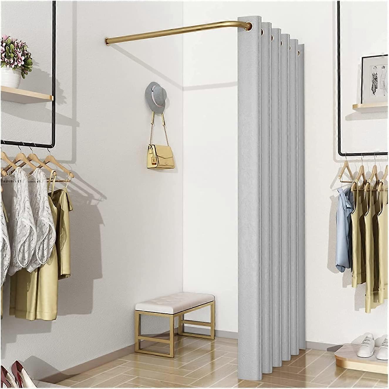 Portable L-Shaped Curtain for Indoor and Outdoor Use, Changing Room Divider, 80x80x200cm Fashionable Design