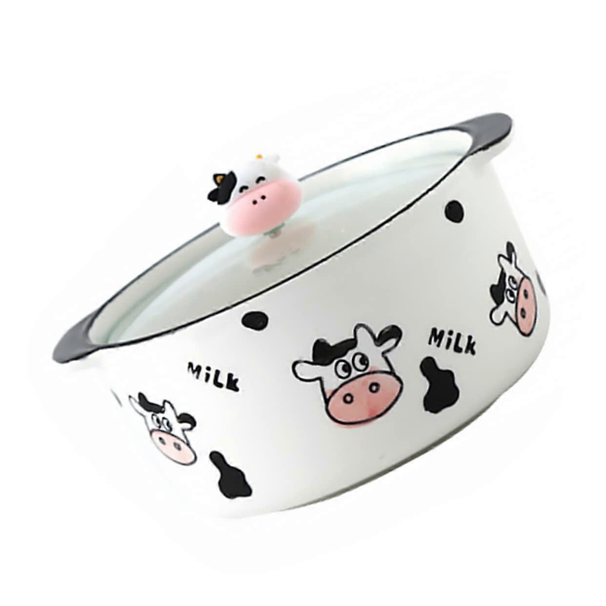 Soup Container With Lid Microwave-Safe Ceramic Soup Bowl Set Salad Bowl Pasta Bowl Ramen Bowl